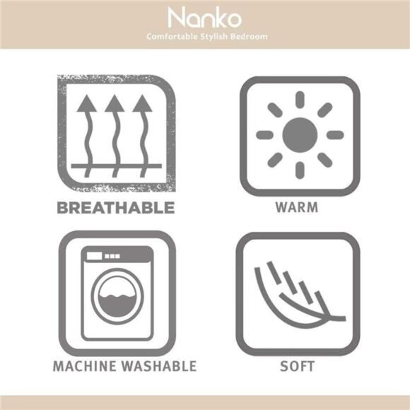 Comforter Set Queen Size, White Black Marble Print 88 x 90 inch Reversible Down - Picture 6 of 8